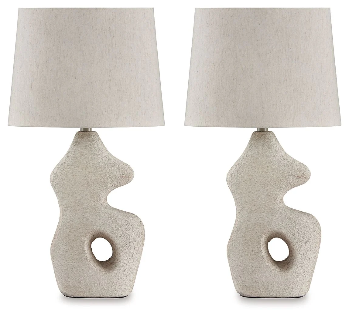 Chadrich - Paper Table Lamp - Antique Beige