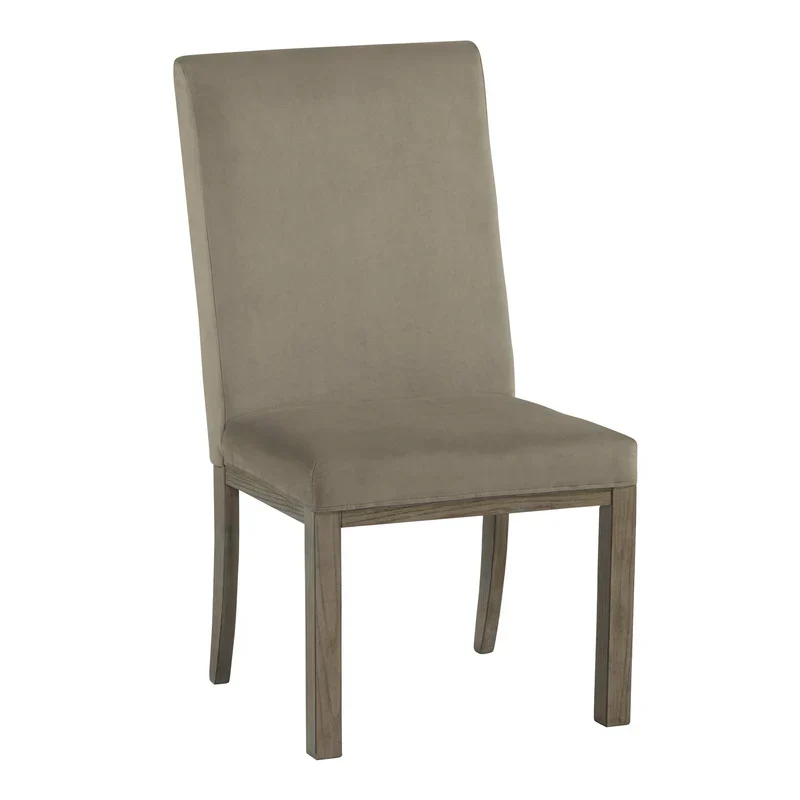 Chrestner Upholstered Dining Side Chair - Gray / Brown