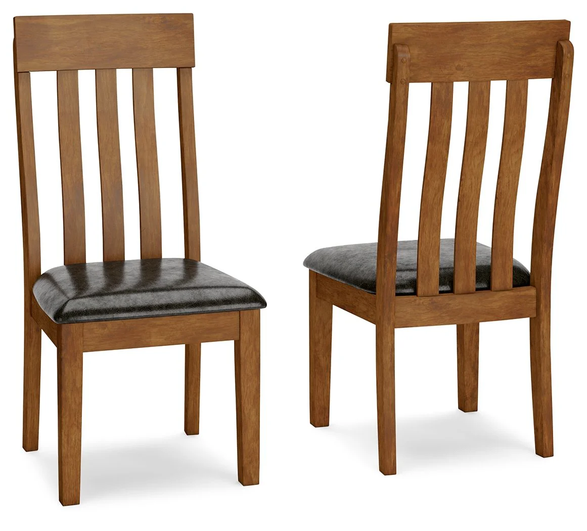 Ralene - Dining Upholstered Side Chair - Medium Brown
