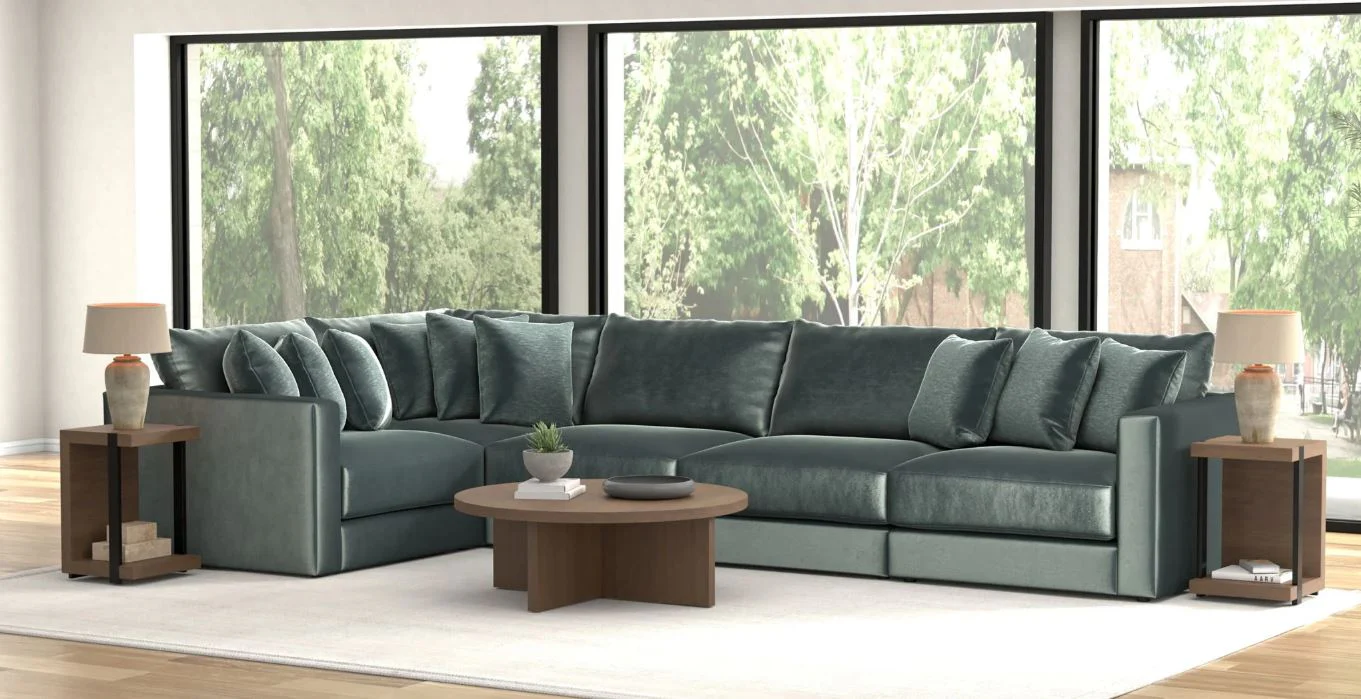 Remington Pine 5 Piece Sectional